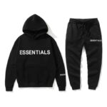 Essentials Black Tracksuit for Men & Women