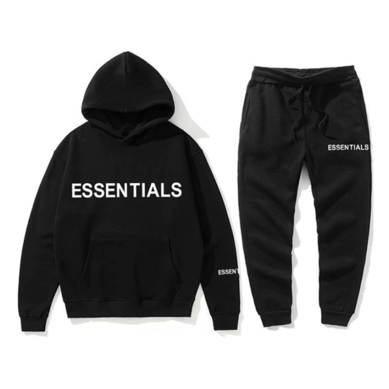 Essentials Black Tracksuit for Men & Women