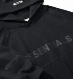 Black Essentials Hoodie for Men & Women - Image 3