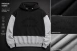 Black and grey Essentials Fear of God oversized unisex hoodie