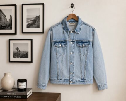 Fear of God Essentials Unisex Oversized Denim Jacket for men and women.