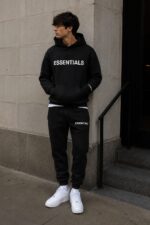 Fear of God Essentials Black Tracksuit for Men & Women