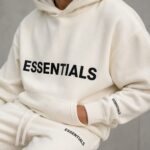 Fear of God Essentials Off-White Hoodie and Jogger Set