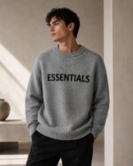 Essentials Gray Sweater Unisex Streetwear