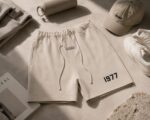 Apricot Essentials 1977 Flocking Letter Shorts for Men & Women